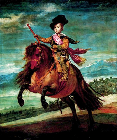 Retrato del Príncipe Baltasar Carlos a caballo Diego  Velázquez