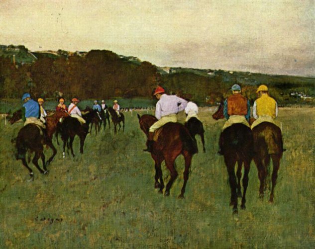 Caballos de carreras en Longchamp