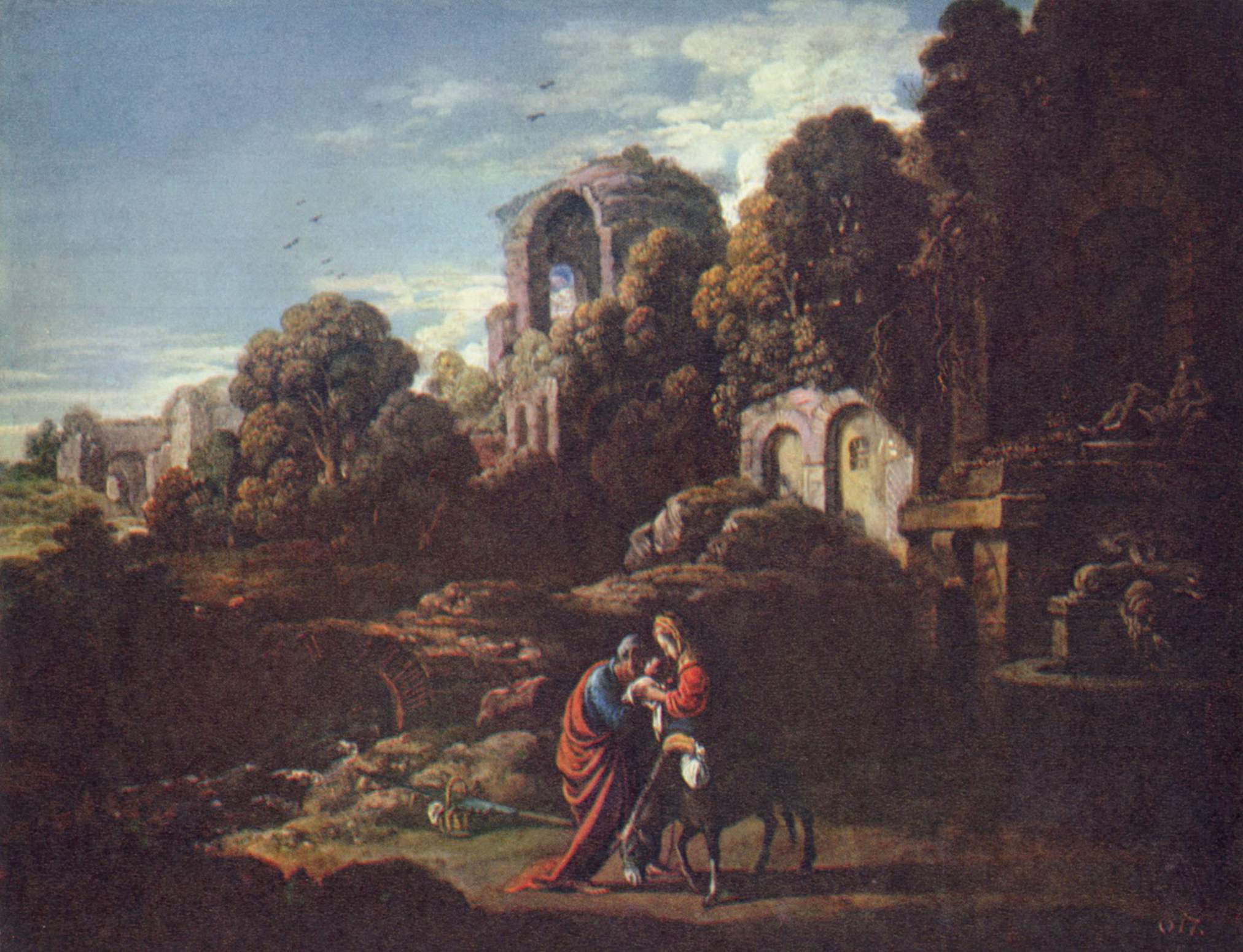 Adam Elsheimer Landschaft Mit Der Flucht Nach Agypten Artelista Com