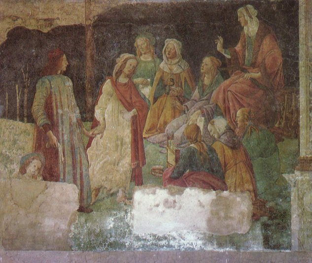 Frescos de la Villa Lemmi cerca de Florencia, escena