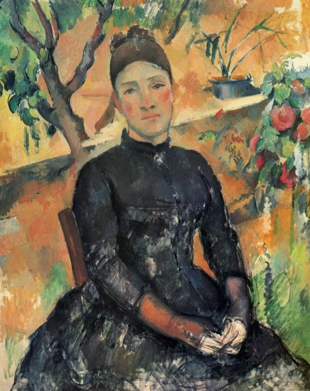 Retrato de la Señora Cézanne en el invernáculo