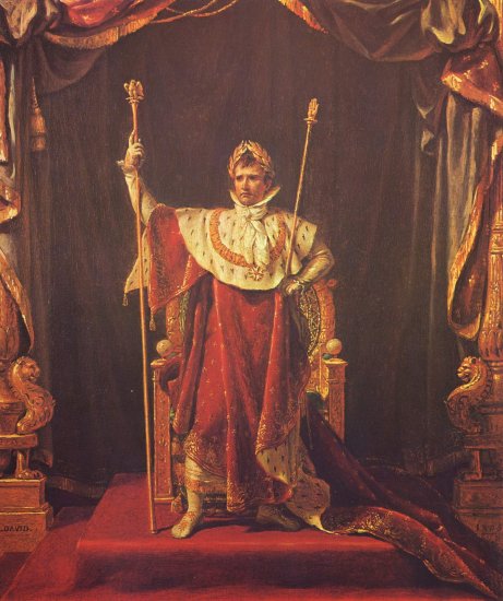 Retrato de Napoleón en su traje imperial
