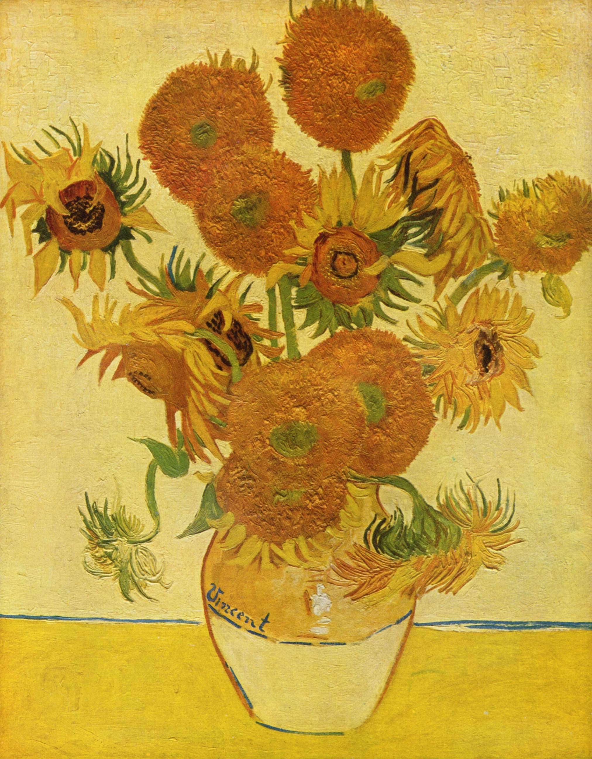 Vincent van Gogh - Stilleben mit Sonnenblumen | Artelista.com